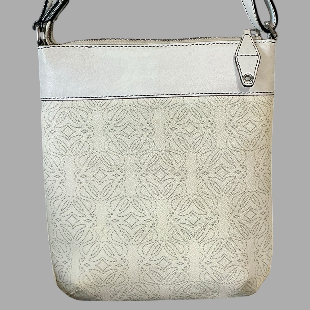 Loewe Anagram Leather Crossbody Bag Cream White Luxury Designer Handbag